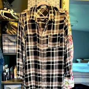 Flannel tunic